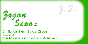 zagon sipos business card